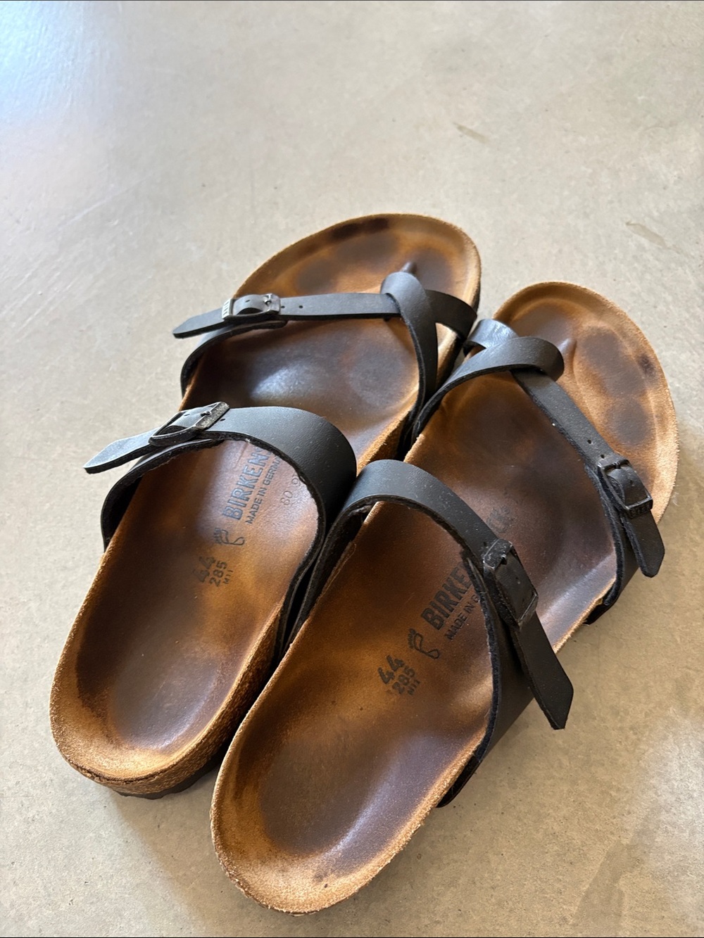 Birkenstock Black Mayari Men’s Leather Sandals size 44 (size 11 US) 285